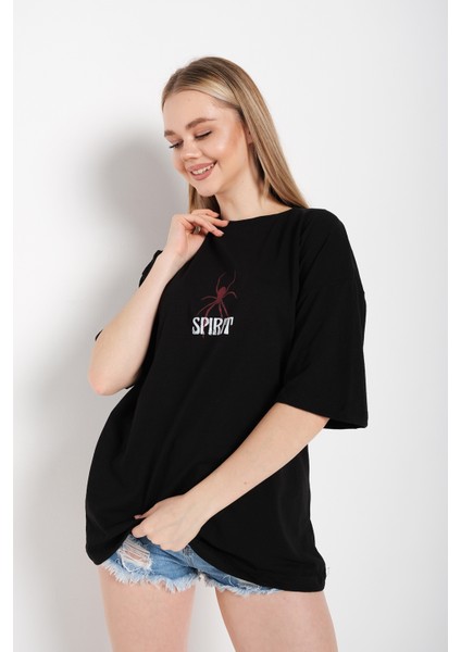 Kadın Spirit Baskılı T-Shirt fırsatları