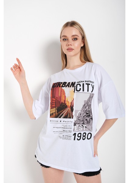 Kadın Urban Baskılı T-Shir modelleri