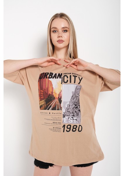 Kadın Urban Baskılı T-Shir fiyatları