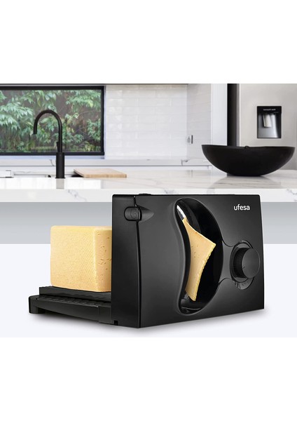 CF0918 Ayrılabilir Paslanmaz Çelik Bıçaklı Katana Elektrikli Dilimleyici 170MM Çap Ayarlanabilir Kalınlık 0-15MM Katlanabilir ve Ayrılabilir Taban 150W fırsatları