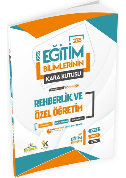 İnformal Yayınları Eğitim Bilimlerinin Kara Kutusu Rehberlik ve Özel Öğretim Konu Özetli D. Çözümlü Sor Bankası