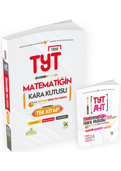 İnformal Yayınları İnformal Yayınları TYT MATEMATIĞIN Tek Kitap ve Geometrinin Kara Kutusu Dijital Çözümlü Konu Özetli Sor Bankası