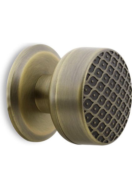 Kestila Antik Sarı Kapı Tokmağı Topuzu Kolu Metal Tokmak