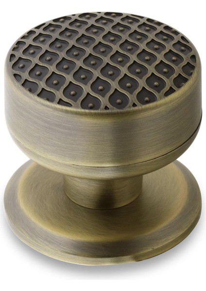 Kestila Antik Sarı Kapı Tokmağı Topuzu Kolu Metal Tokmak