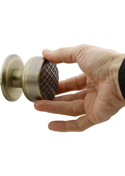 Kestila Antik Sarı Kapı Tokmağı Topuzu Kolu Metal Tokmak