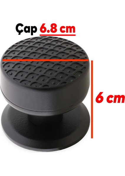 Kestila Kapı Tokmağı Topuzu Kolu Metal Tokmak Mat Siyah
