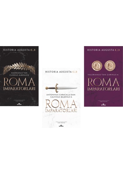 Roma Imparatorları 1 2 3 Kitap Set - Historia Augusta