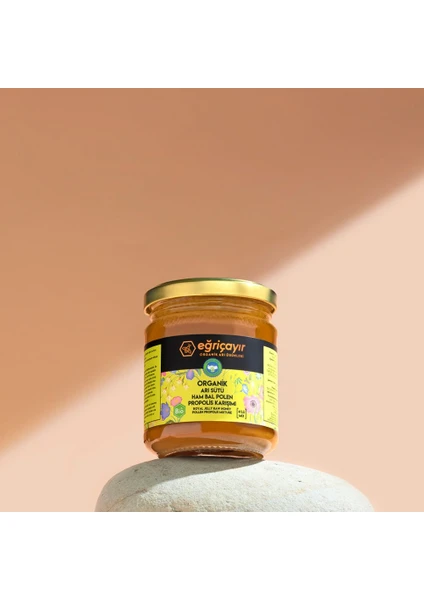 Organik Arı Sütü Bal Polen Propolis Karışımı 240 gr