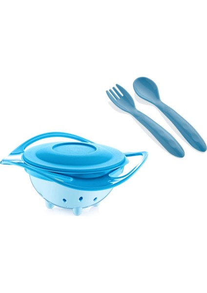 Babyjem Dökülmeyen Tabak & Mama Kaşık Çatal Takımı