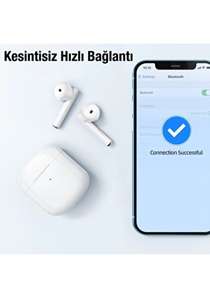 Apple iPhone/ios/android Uyumlu Kablosuz Dokunmatik 5.3 Yeni Versiyon Bluetooth Kulaklık