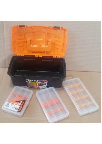 Organizer Kutu Seti Plastik Bölmeli Alet Çantası
