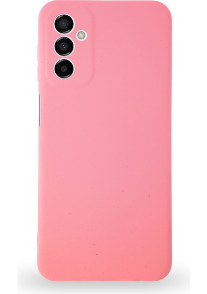 Samsung Galaxy M13 ile Uyumlu Kapak Içi Kadife Kamera Korumalı Lansman Silikon ile Uyumlu Kılıf - Pembe