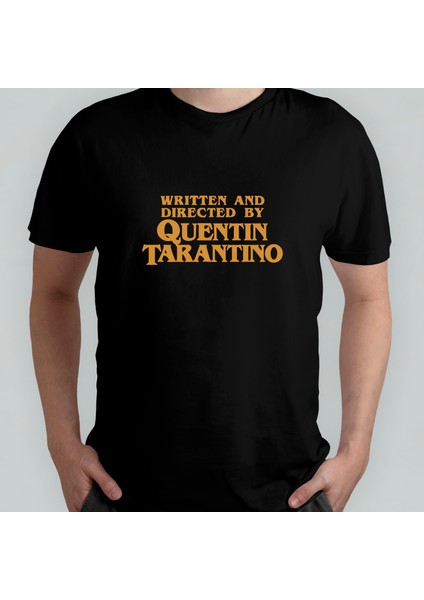 Quentin Tarantino %100 Pamuklu Bisiklet Yaka T-Shirt Model - 1