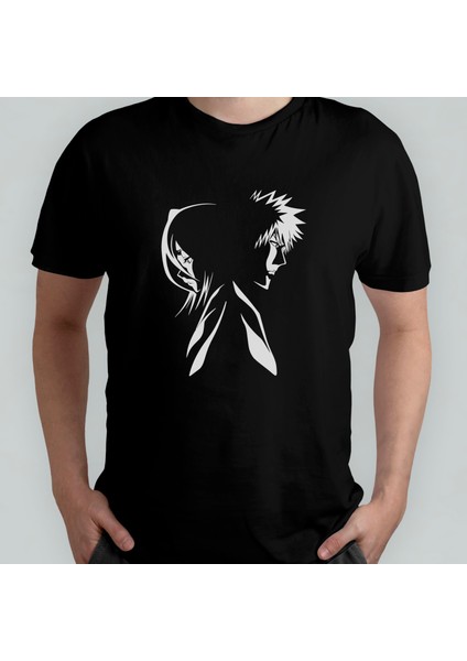 Bleach %100 Pamuklu Bisiklet Yaka T-Shirt Model - 4