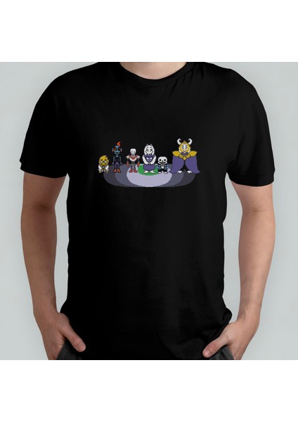 Undertale %100 Pamuklu Bisiklet Yaka T-Shirt Model - 3