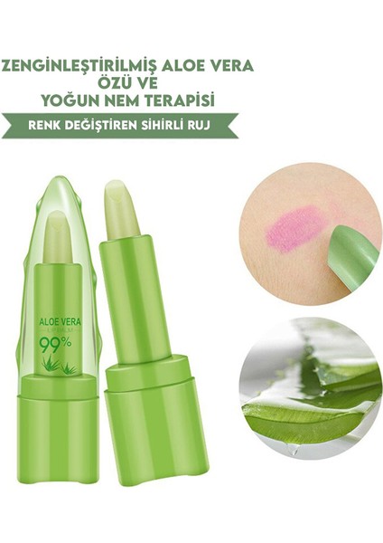 Aloevera %99 Dudak Bakım Nemlendirici Sihirli Ruj