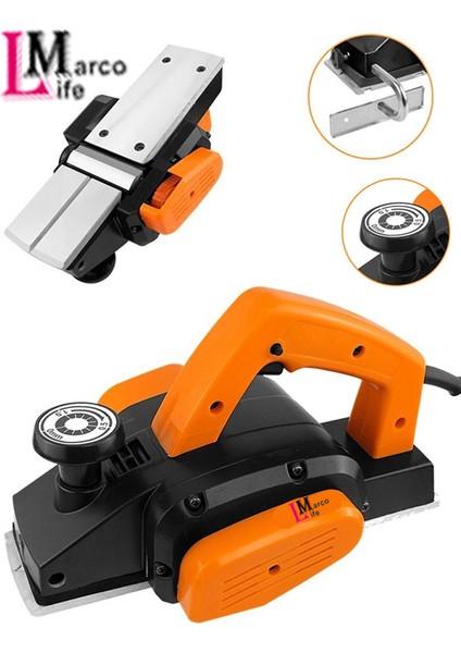 Alman 5200 W Çift Bıçaklı Bakır Sargılı Sjs Metal Şanzıman Planya Rende Makinesi