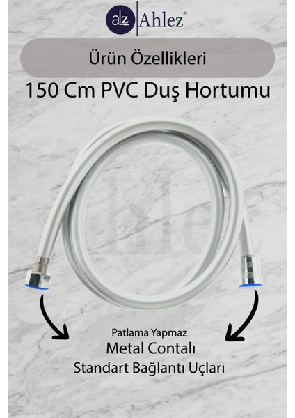 Caprice Duş Başlığı + Pvc Duş Hortumu + Büyük Mafsal Duş Seti Duş Takımı fiyatları