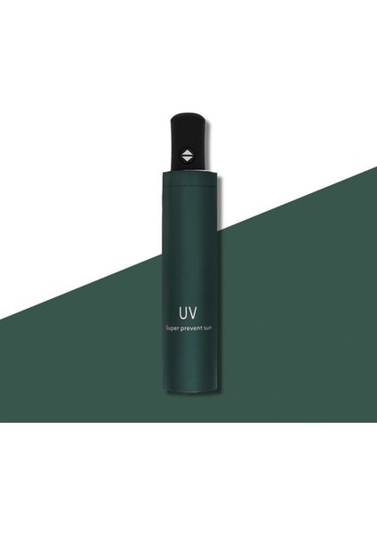 Unisex Otomatik Uv Şemsiye Yağmur Veya Parıltı Çift Kullanımlı Şemsiye Güneş Geçirmez Seyahat Vinil Şemsiye Katlanabilir Katlanır Şemsiye