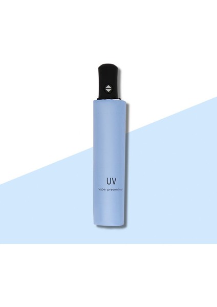 Unisex Otomatik Uv Şemsiye Yağmur Veya Parıltı Çift Kullanımlı Şemsiye Güneş Geçirmez Seyahat Vinil Şemsiye Katlanabilir Katlanır Şemsiye