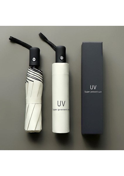 Unisex Otomatik Uv Şemsiye Yağmur Veya Parıltı Çift Kullanımlı Şemsiye Güneş Geçirmez Seyahat Vinil Şemsiye Katlanabilir Katlanır Şemsiye modelleri