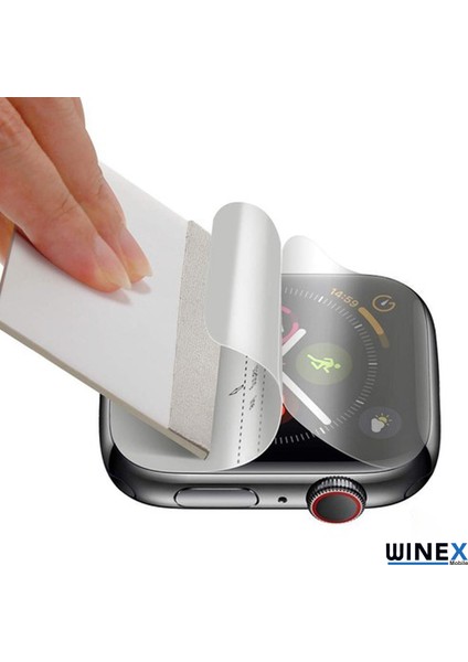 Apple Watch Nike Se 44MM Ön Darbe Emici Ekran Koruyucu Nano Cam (4 Adet)