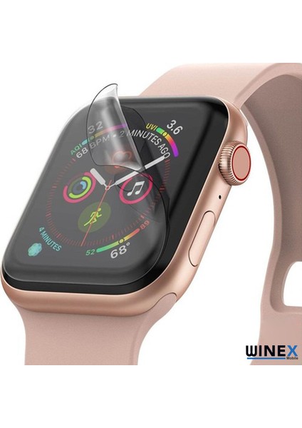 Apple Watch Nike Series 5 40MM Ön Darbe Emici Ekran Koruyucu Nano Cam (4 Adet)