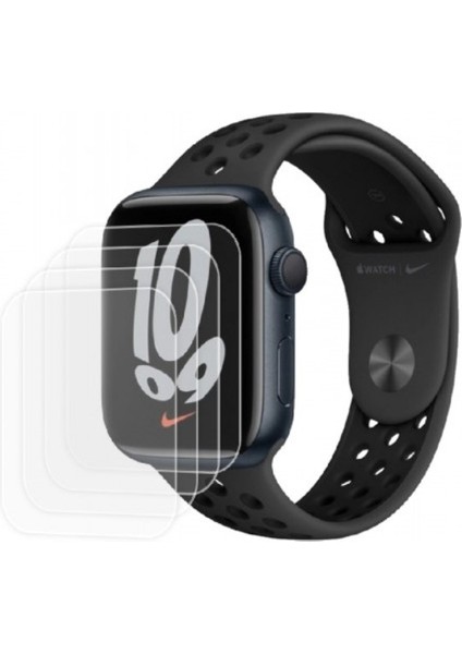 Apple Watch Nike Series 7 45MM Ön Darbe Emici Ekran Koruyucu Nano Cam (4 Adet)