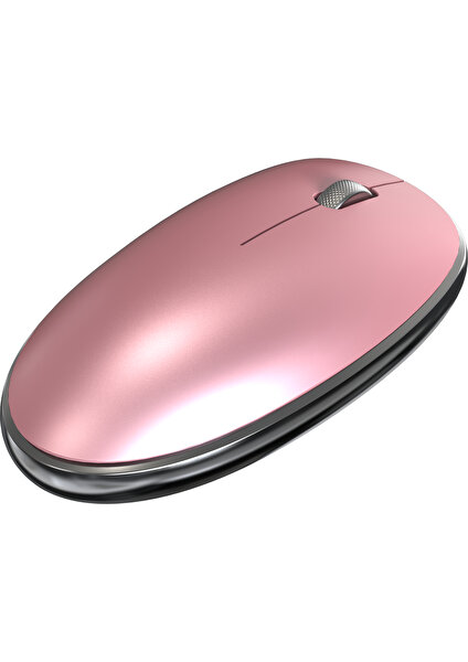 Business Pro Sessiz Kablosuz Şarjlı Kompakt Mouse - Rose Gold