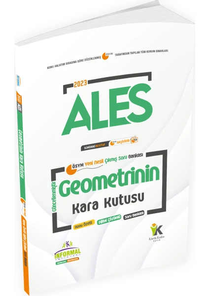 İnformal Yayınları ALES Geometrinin Kara Kutusu Konu Özetli Dijital Çözümlü Ösym Çıkmış Soru Havuzu Bankası