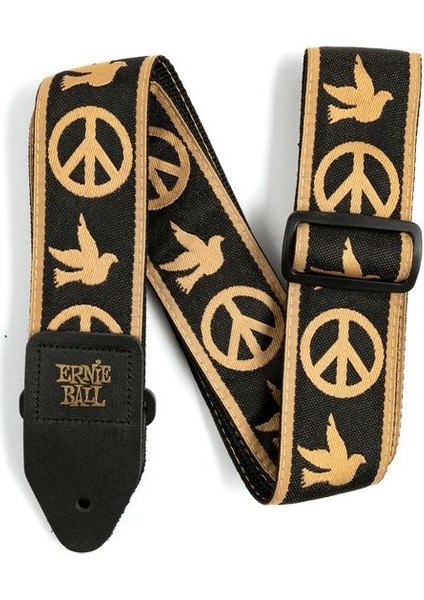Peace Love Dove Jacquard Strap P04613 Gitar Askısı