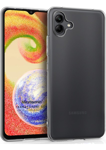 Samsung Galaxy A04 Kılıf Transparent Soft Şeffaf