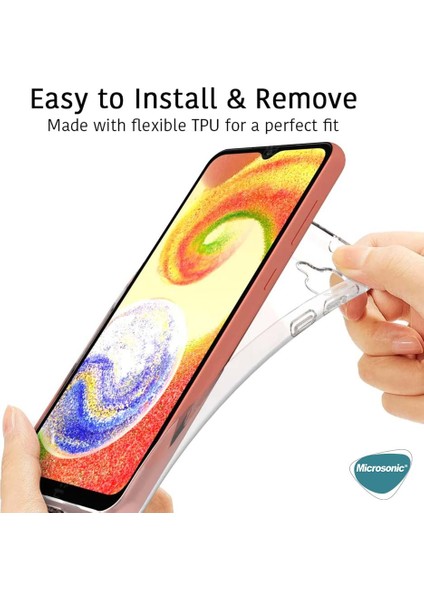 Samsung Galaxy A04 Kılıf Transparent Soft Şeffaf