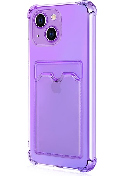 Apple iPhone 14 Plus Card Slot Shock Kılıf Lila