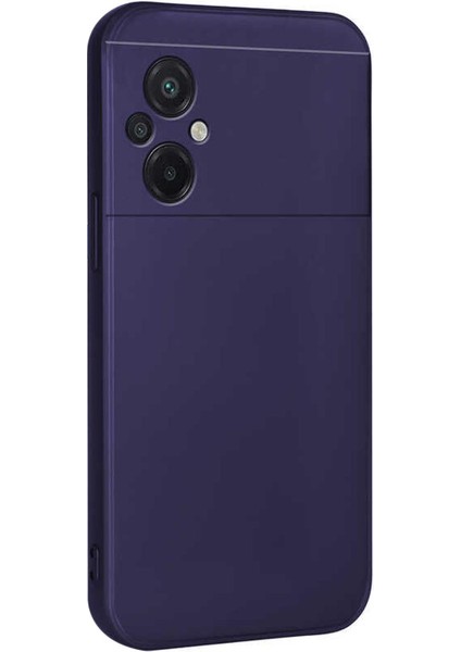 Matte Silicone Xiaomi Poco M5 Kılıf Lacivert