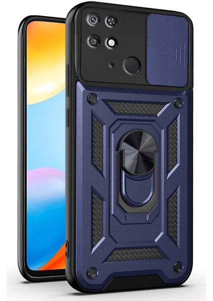 Xiaomi Redmi 10C Kılıf Impact Resistant Lacivert