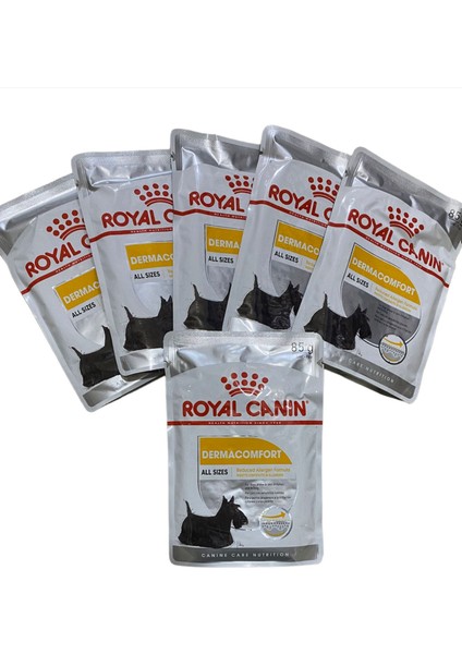 Dermacomfort Adult Pouch Yaş Köpek Maması Konserve Köpek Maması 6X85GR