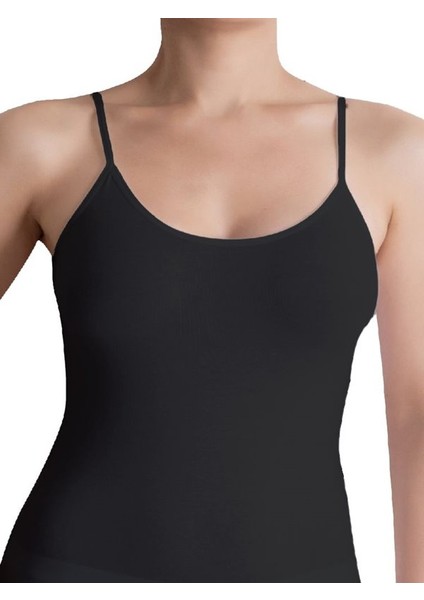 Ip Askılı Siyah Atlet