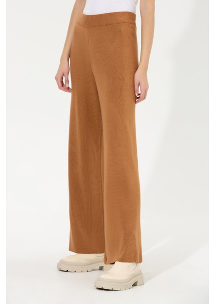 Kadın Camel Melanj Triko Pantolon 50259636-VR122 fiyatları