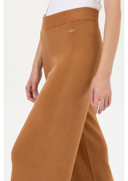 Kadın Camel Melanj Triko Pantolon 50259636-VR122 indirimleri