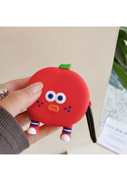 Samsung Galaxy Buds 2 ile Uyumlu Karakter Görünümlü Cartoon Kılıf Tomato