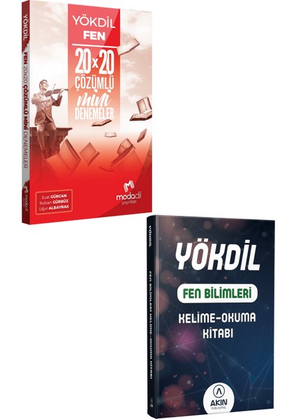 2023 Modadil YÖKDİL Fen Deneme+Akın Dil Fen Kelime