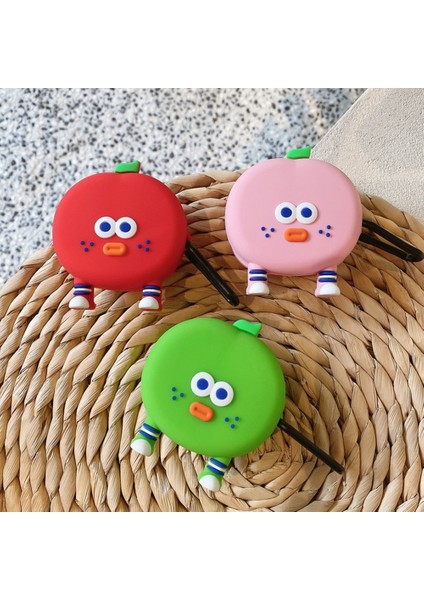 Samsung Galaxy Buds 2 ile Uyumlu Karakter Görünümlü Cartoon Kılıf Tomato