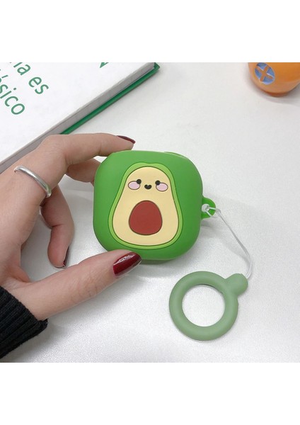 Samsung Galaxy Buds Pro 2 ile Uyumlu Karakter Görünümlü Cartoon Kılıf Avakado