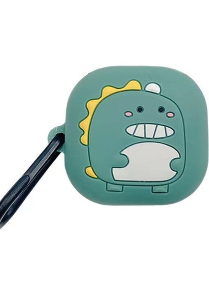 Samsung Galaxy Buds 2 ile Uyumlu Karakter Görünümlü Cartoon Kılıf Green Monster