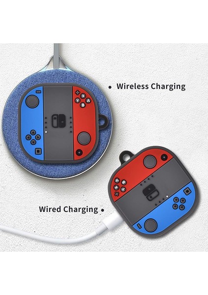 Samsung Galaxy Buds Pro ile Uyumlu Karakter Görünümlü Cartoon Kılıf Nint-Endo