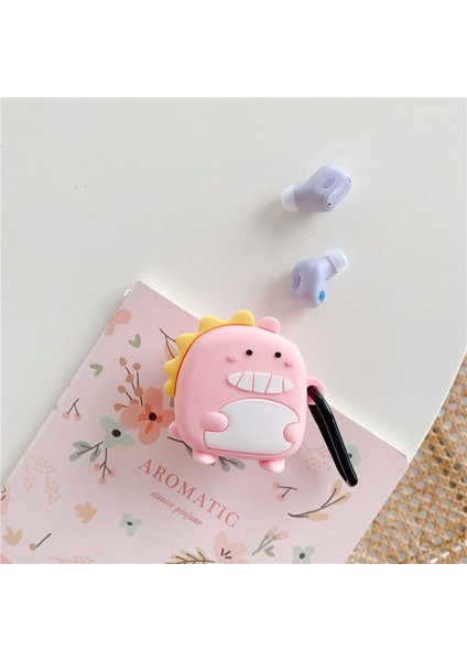 Samsung Galaxy Buds Pro 2 ile Uyumlu Karakter Görünümlü Cartoon Kılıf Pink Monster