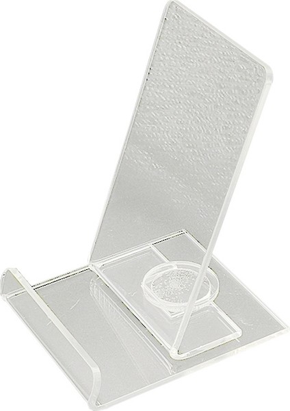 10 Adet Akrilik Şeffaf Dönebilen Cep Telefonu Ekran Standı (6.8X7.8X10CM) (Yurt Dışından)