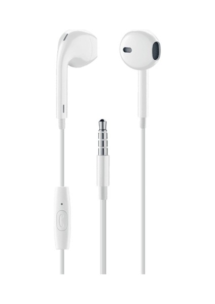 Musıc Sound Capsule Mikrofonlu Kablolu Kulaklık Beyaz