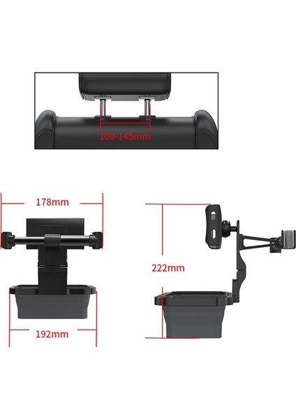 Chz-12 Araba Arka Yastık Teleskopik Braketi Araba Koltuğu Telefon Tutucu (Yurt Dışından) fiyatları